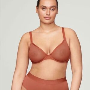 NWT CUUP The Plunge Bra in Clay Size 44E